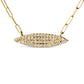 14K Yellow Gold 3/8 Cttw Two-Strand Marquise and Bar Charm Paper Clip Link Pendant Necklace  (I-J Color, I1-I2 Clarity) -18" and 20" Inch Lengths