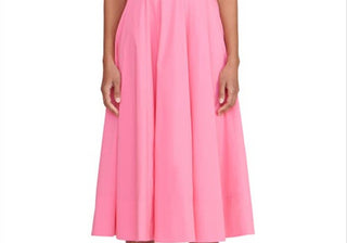 STAUD Wells Stretch Cotton Dress Plumeria Pink Size 4