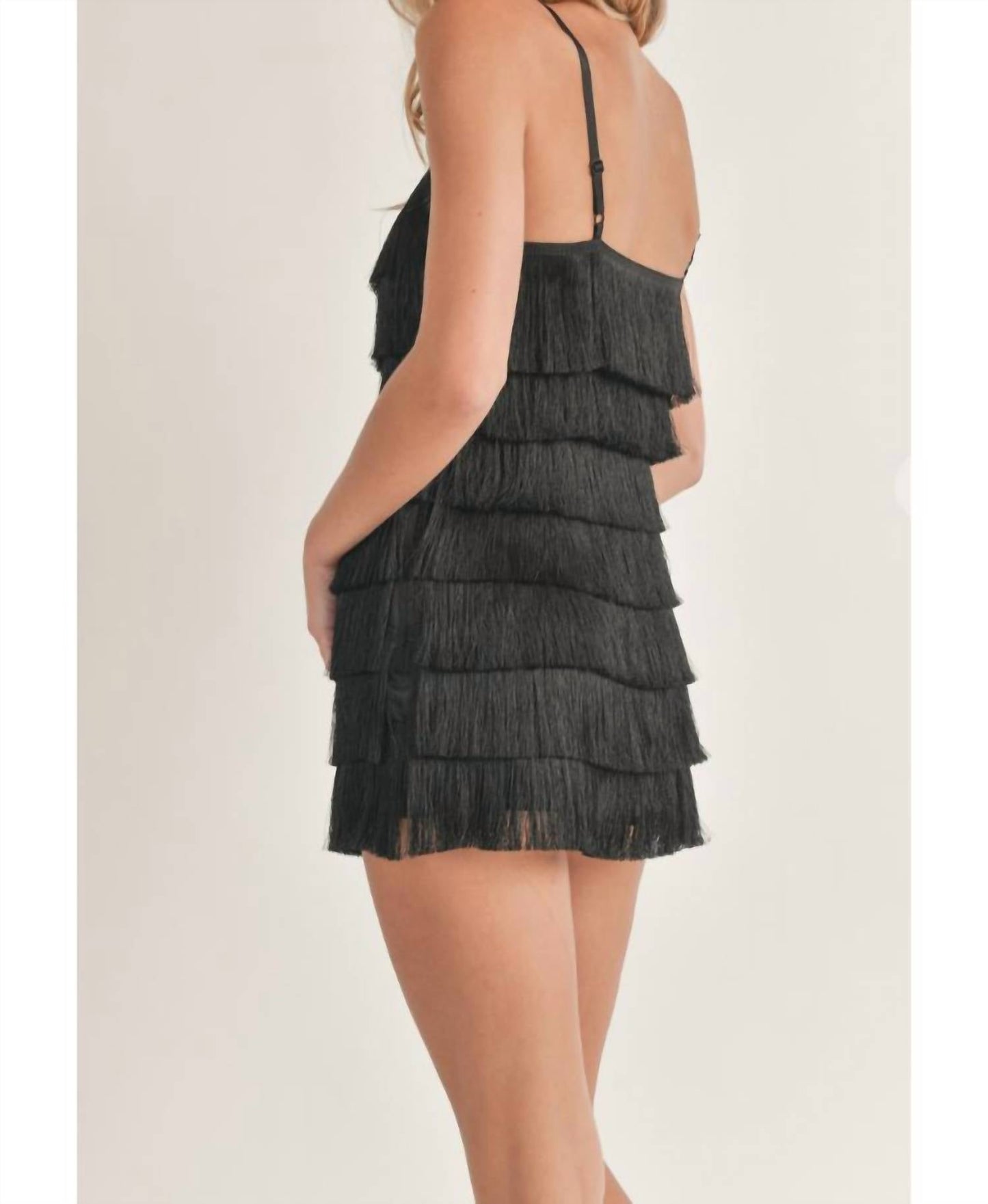 Cason Couture - The Perry Fringe Mini Romper
