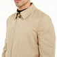 Tallia - Men's Slim Fit Faux Fur Lined Raincoat Jacket