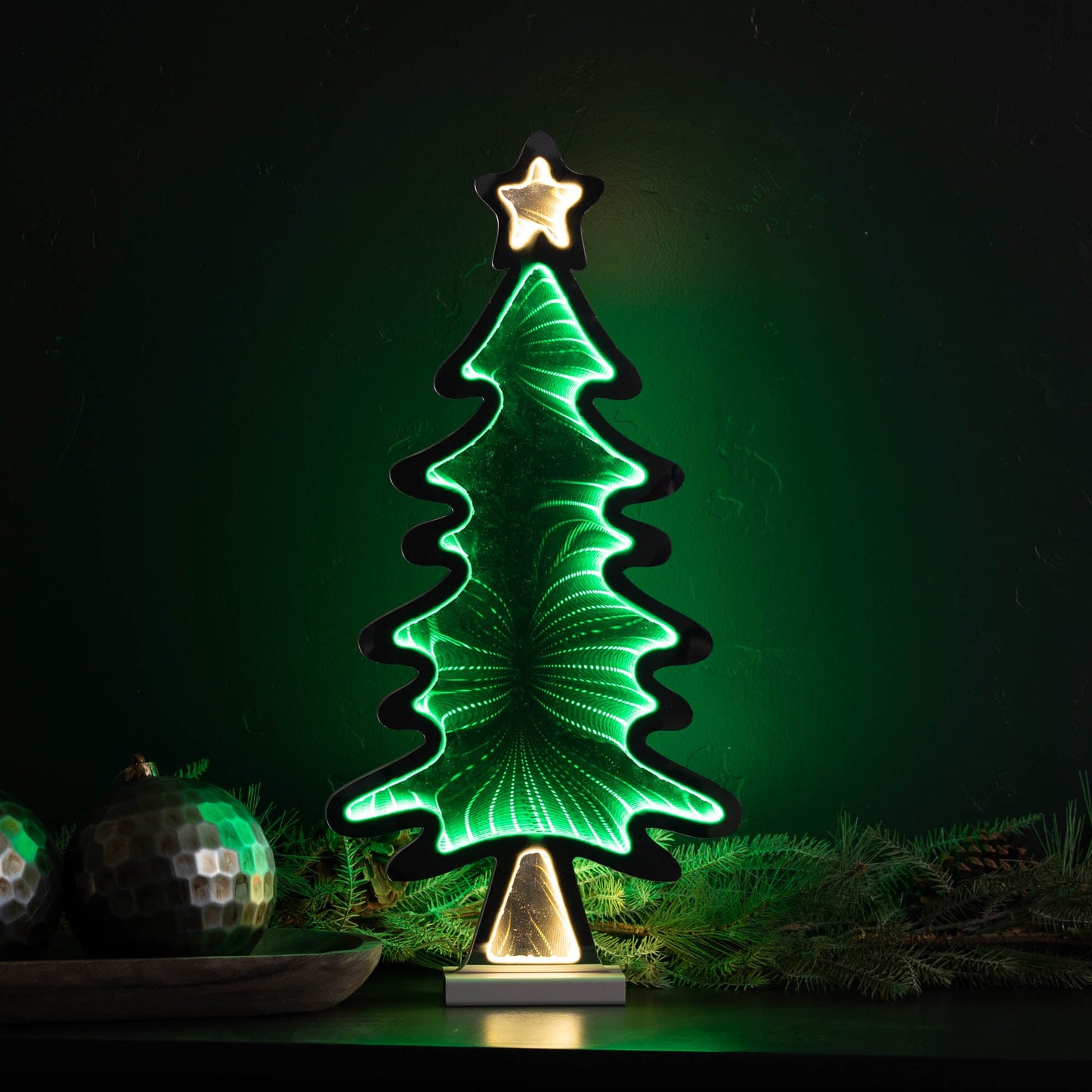 Christmas Tree Ekko Light Display 25"H