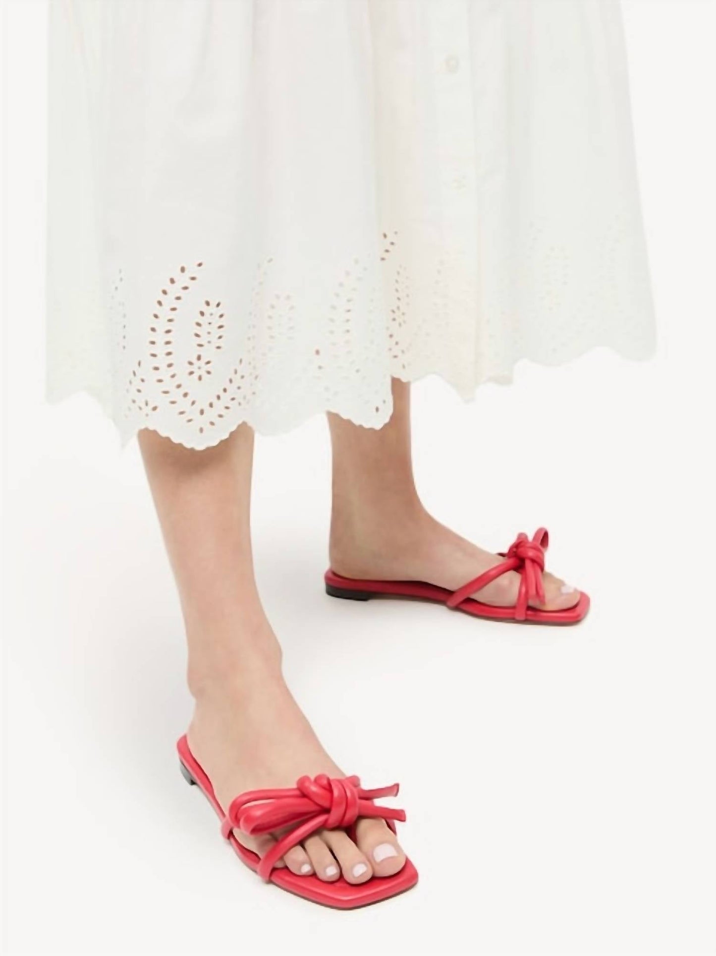 Loeffler Randall - Women's Hadley Bow Flat Sandal