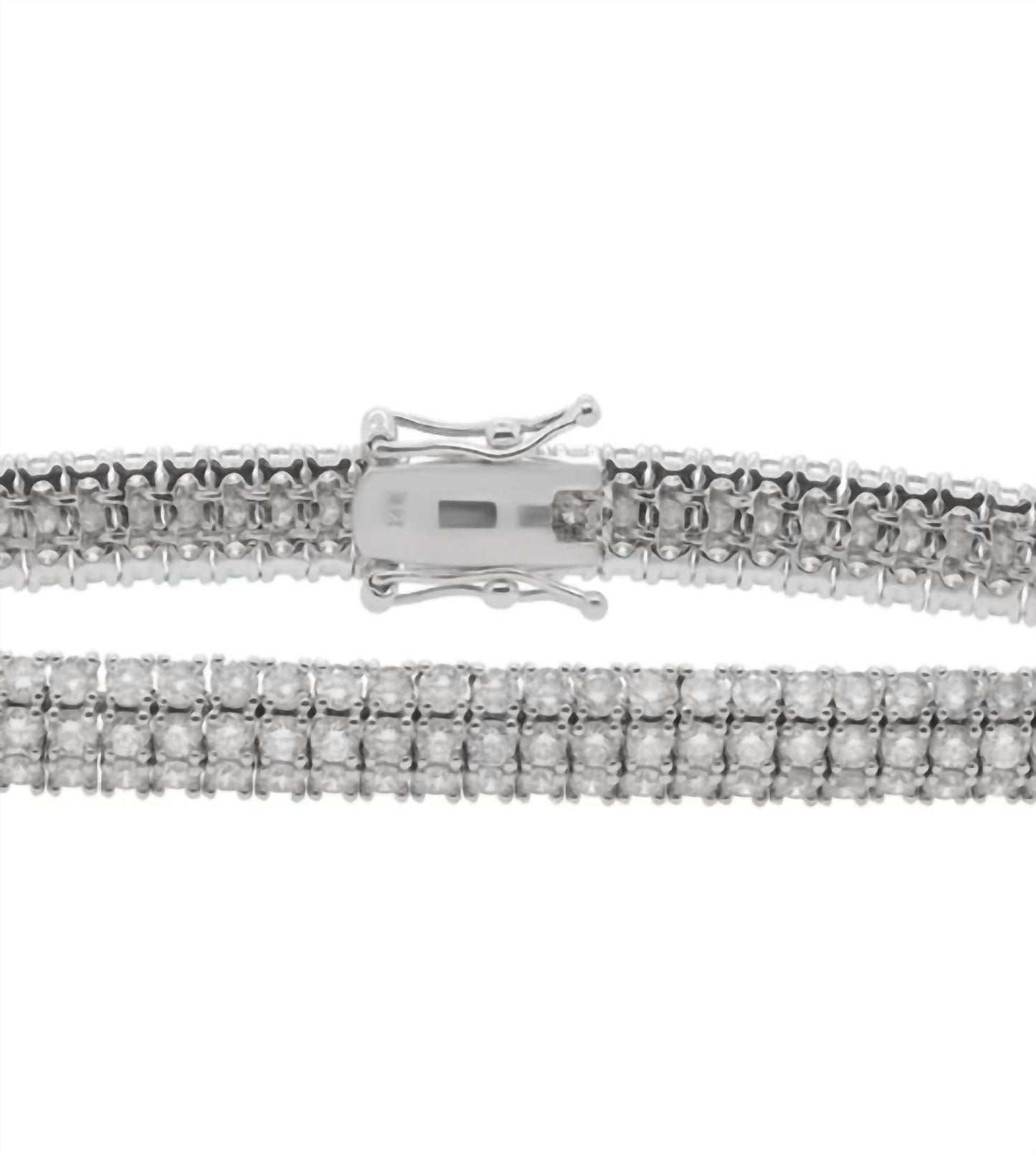 Diana M Jewels - 7.00 Cts Triple Row Tennis Diamond Bracelet