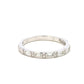 Aamiaa - 0.17 Carat Natural Diamond Baguette And Round Channel Band - Size 6.5