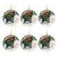 Metal Couple Sleigh Ride Disc Ornament (Set of 6)