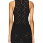 Enza Costa - Puckered Lace Sleeveless Mockneck Top