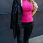 Frank Lyman - Mock Knit Sweater Top