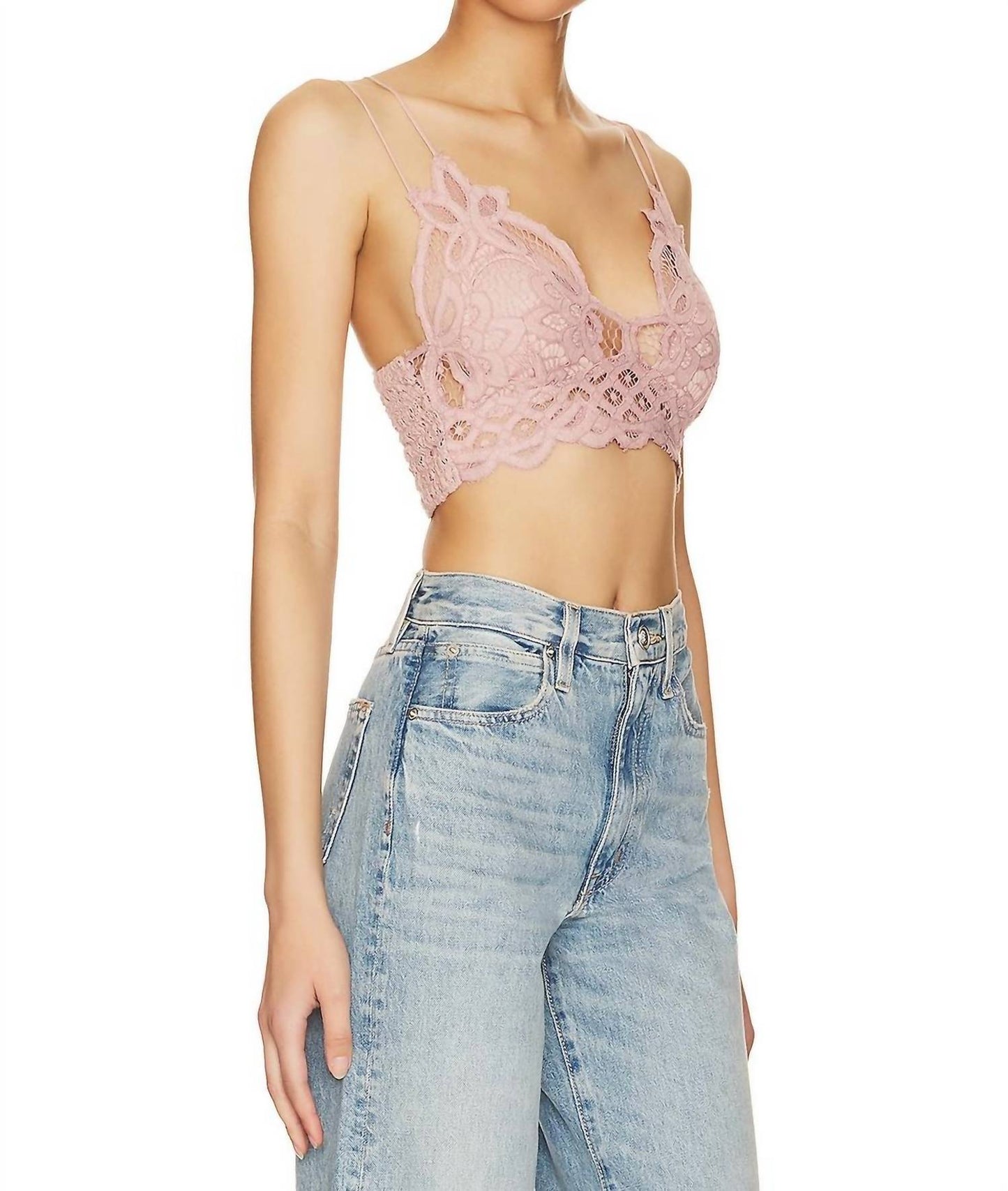 Free People - Adella Longline Lace Bralette