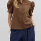Entro - Short Sleeve Puff Sleeve Top
