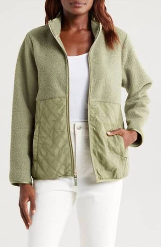 Tommy Bahama - Quilted Faux Sherpa Jacket