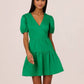 Adrianna Papell - Short Puff Sleeve Tiered Dress