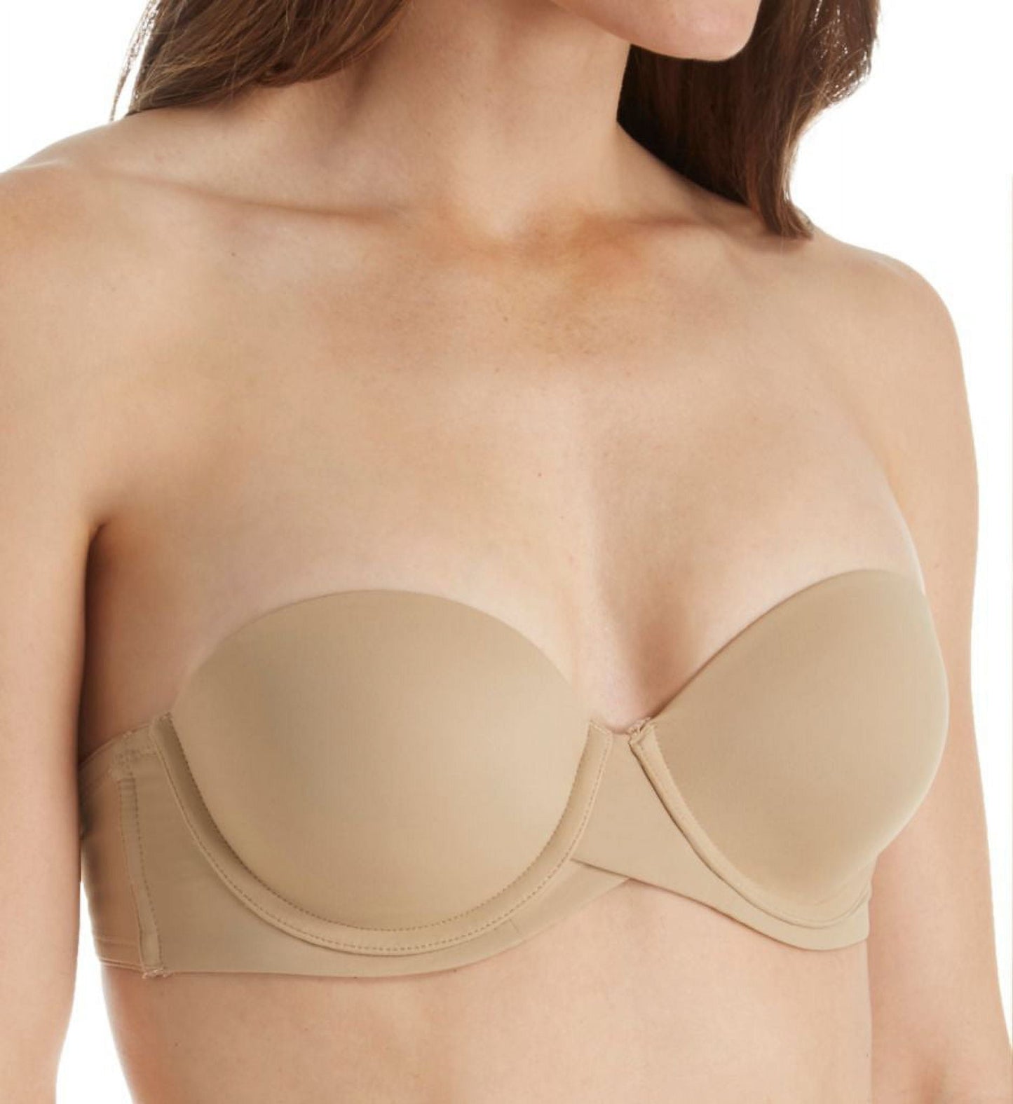 Women s Self Expressions SE6990 Stay Put Strapless Bra Body Beige 36DD Brown Size 36DD