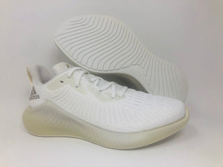 adidas Men's Alphabounce Running Shoes White/Metallic/Ecru Size 8 D(M) Us