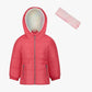 London Fog - Baby Girls Zip-front Hooded Mid Cinch Puffer Jacket