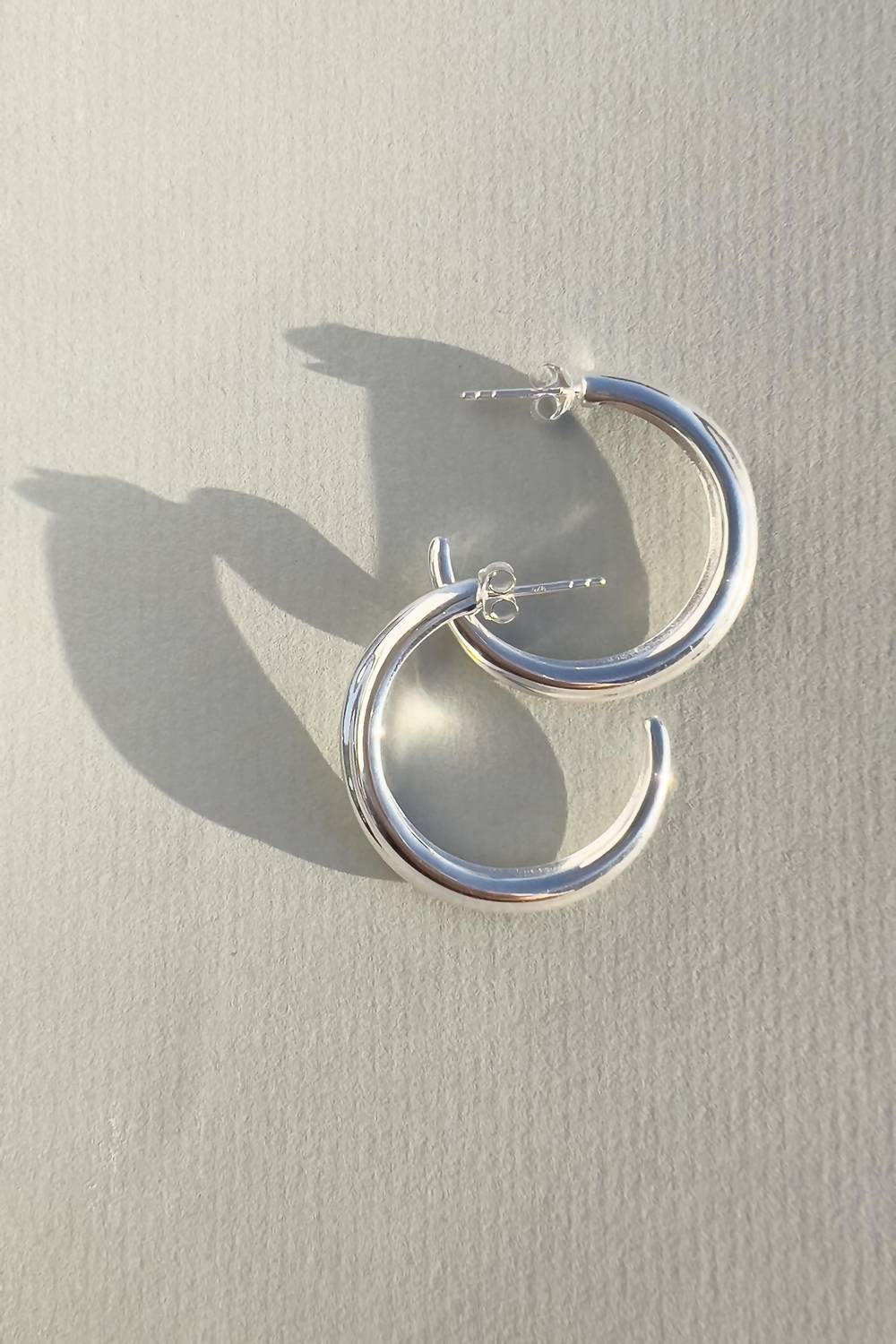 Astor & Orion - Women's Crescent Large Hoops Earrings