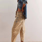 Free People - Moxie Low Slung Pull On Barrel Pants