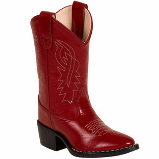 Old West - Kids Girl's Snip Toe Western Boot