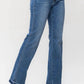 Judy Blue - High Waist Control Top Release Hem Slim Boot Jeans