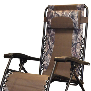 Caravan Canopy Infinity Zero Gravity Steel Frame Patio Deck Chair, Camouflage