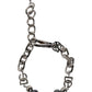 Dolce & Gabbana - Women's Tone Chain Lobster Clasp Logo Gray Pearls Bracelet