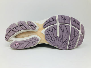 Mizuno Women's Wave Rider 23 Running Shoe Cloud Grey/Wind Chime Size 12 B(M) Us