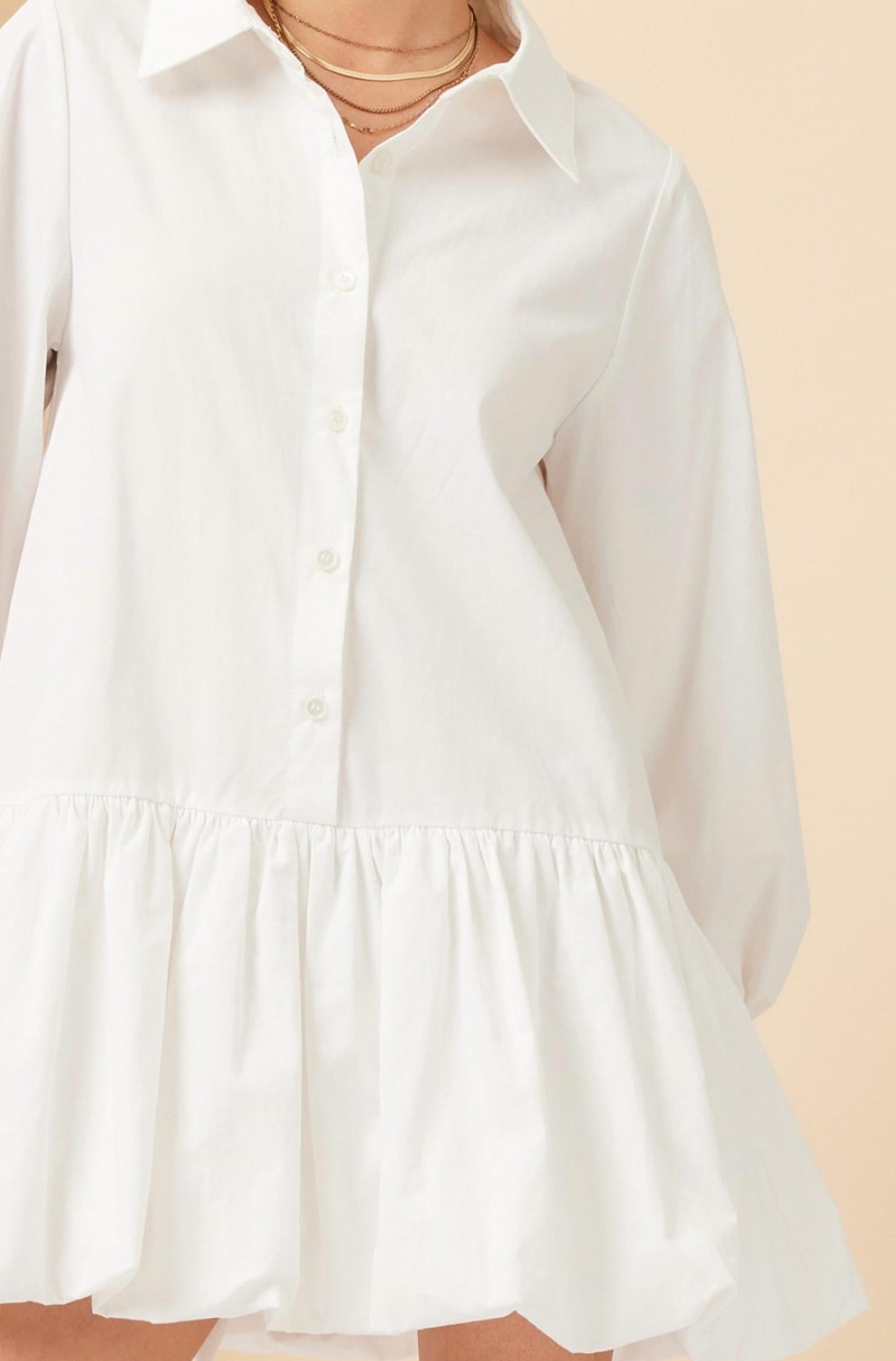 Illa Illa - Shirt Bubble Hem Dress