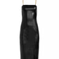 Alice + Olivia - Vegan Leather Chain Strap Midi Dress