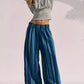 Free People - Day's End Linen Striped Pull-On Pants