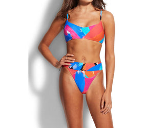 Seafolly - Arthouse Banded Hi Rise Bikini Bottom