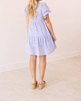 Southern Grace - V-neck Checkered Dress