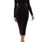 Blu Pepper - Scallop Ribbed Dress