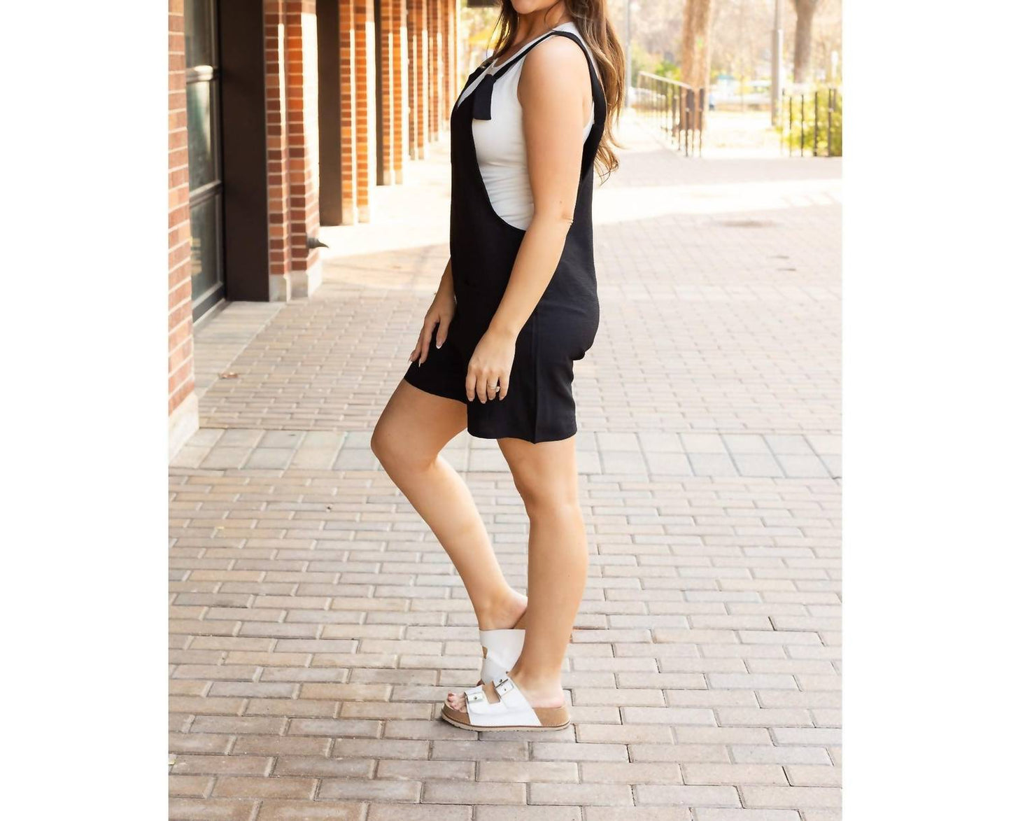 Julia Rose - Teresa Tie Shoulder Romper