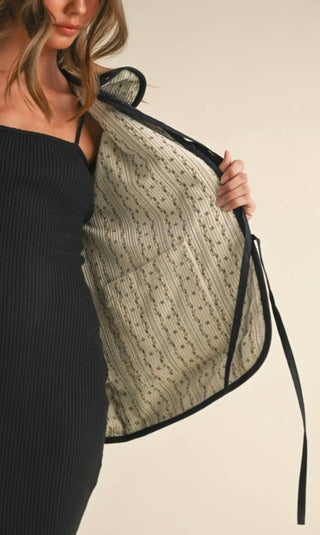 Klesis - Polkadot Embroidered Quilted Jacket