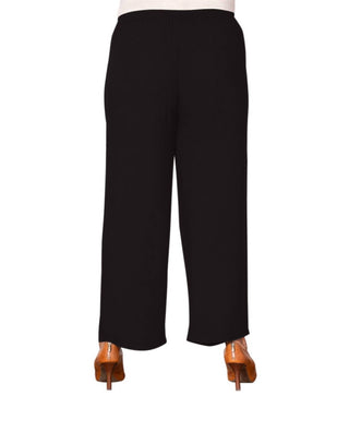 On The Plus Side - Essential Wide Leg Rayon Pants - Plus