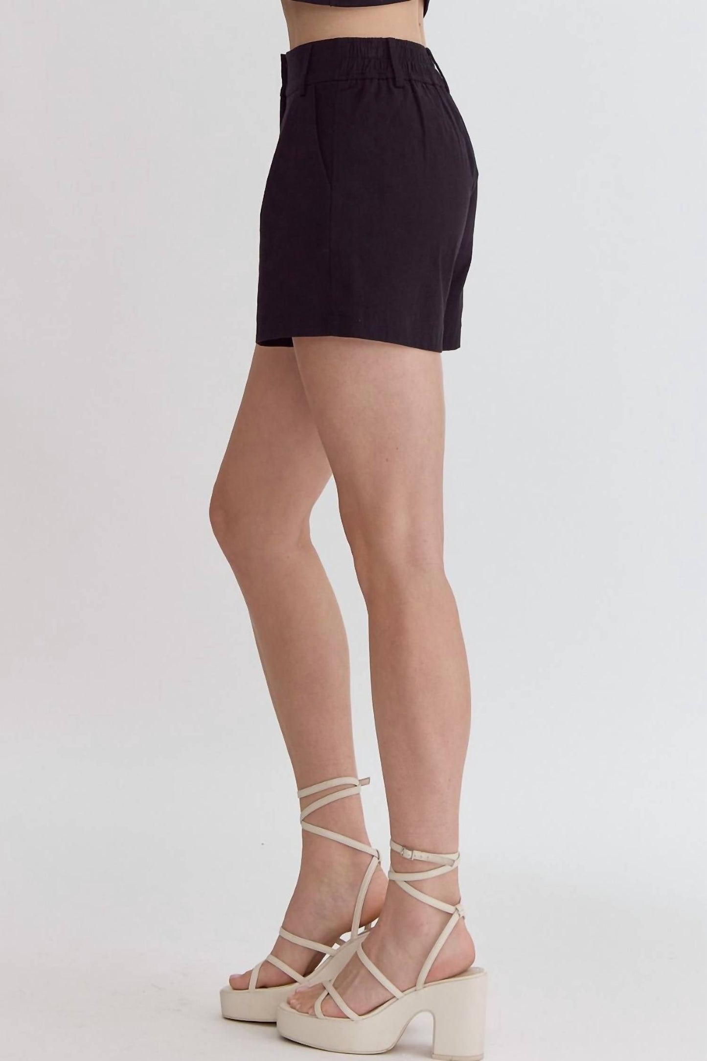 Entro - High Waisted Shorts