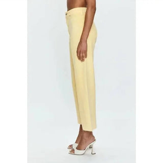 Pistola - Women's Penny Ankle Pintuck High Rise Wide Leg Pant