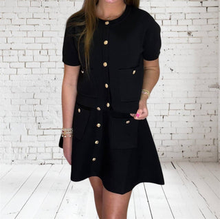 Entro - Women's Cardigan Skirt Set