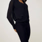 Frank Lyman - Bejweled V-neck Woven Blouse
