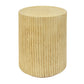 Cylindrical Outdoor Side Table Antique Brown MGO
