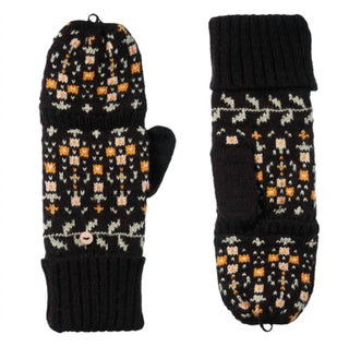 Isotoner - Women's Recycled Knit Fairisle Flip Mitten