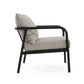 Leora Modern Minimalist Round Tube Sofa Chair with Cushions
