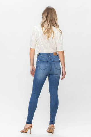 Judy Blue - High Waist Release Hem Skinny Denim Jeans