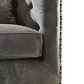 Sidonia Gray Velvet Loveseat With 2 Pillows