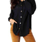 Double Take - Elegant Waffle-Knit Collared Shirt