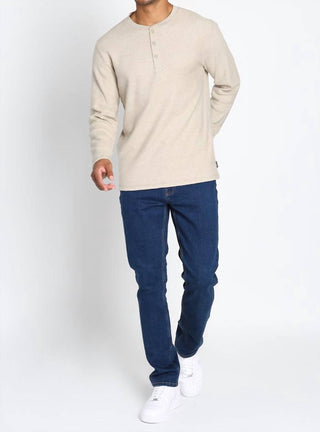 Jachs New York - Brushed Waffle Long Sleeve Henley