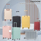 3-Piece ABS Spinner Wheel Luggage Set with Combination Lock