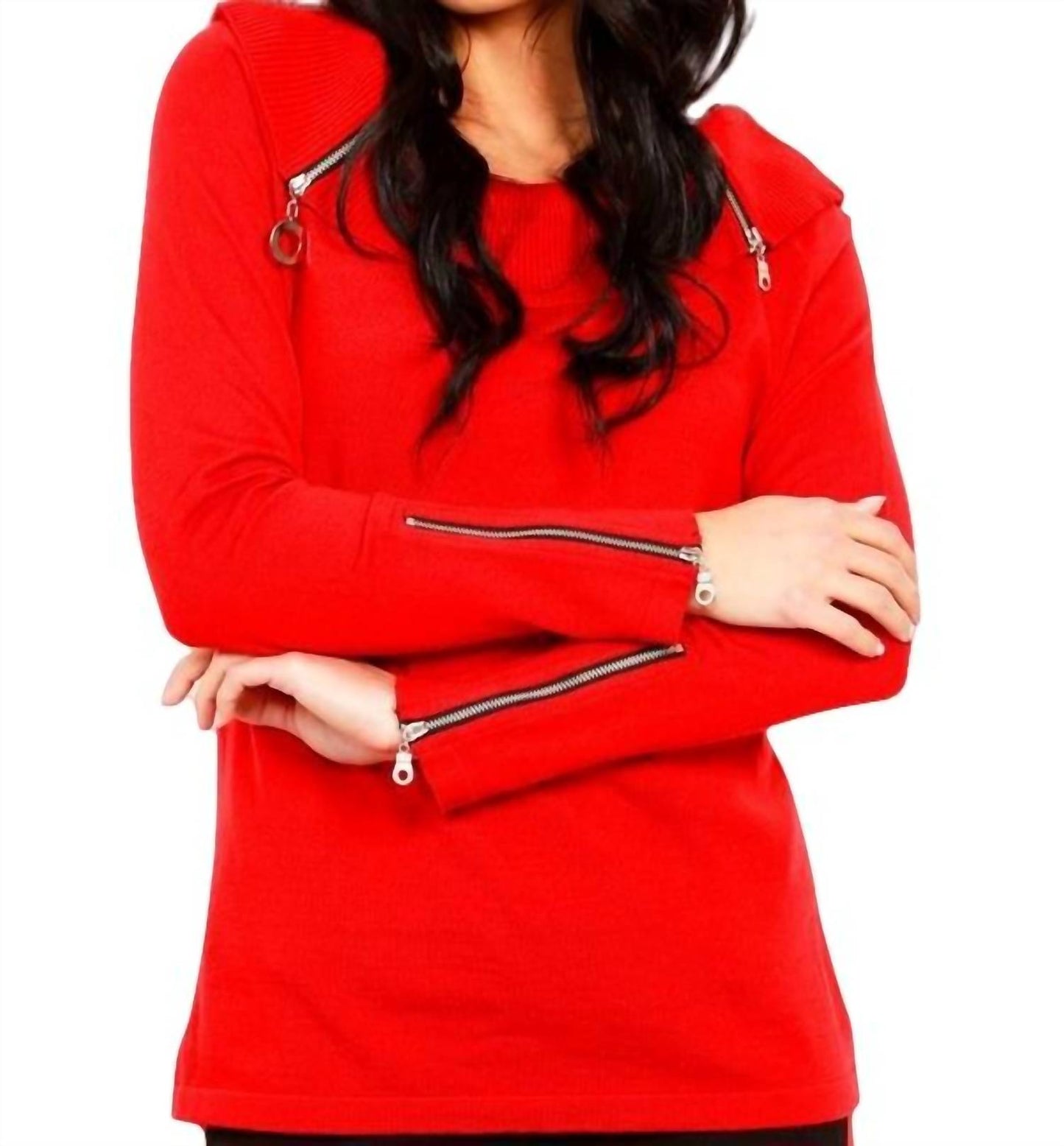 Angel Apparel - Zip Cowl Sweater