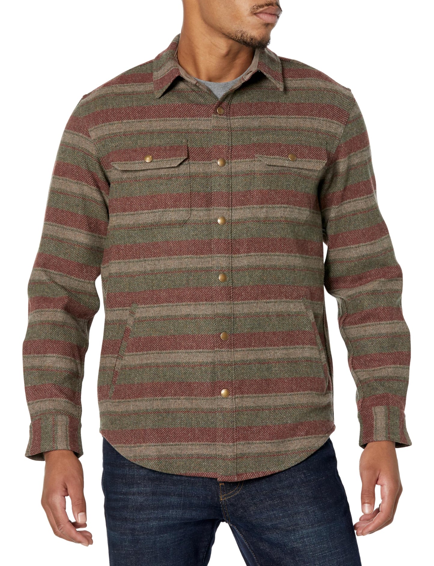 Pendleton Men's Wool Long Sleeve Twill Shirt