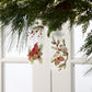 Glittered Glass Cardinal and Chickadee Ornament (Set of 12)