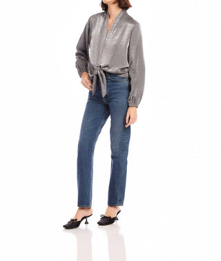 Fifteen Twenty - Scarlet Tie-Front Top